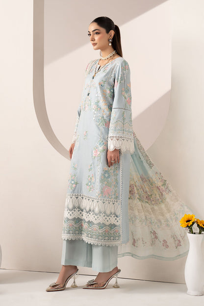 Maria B | Eid Collection 26 | 3 Piece Embroidered Paper Silk Suit