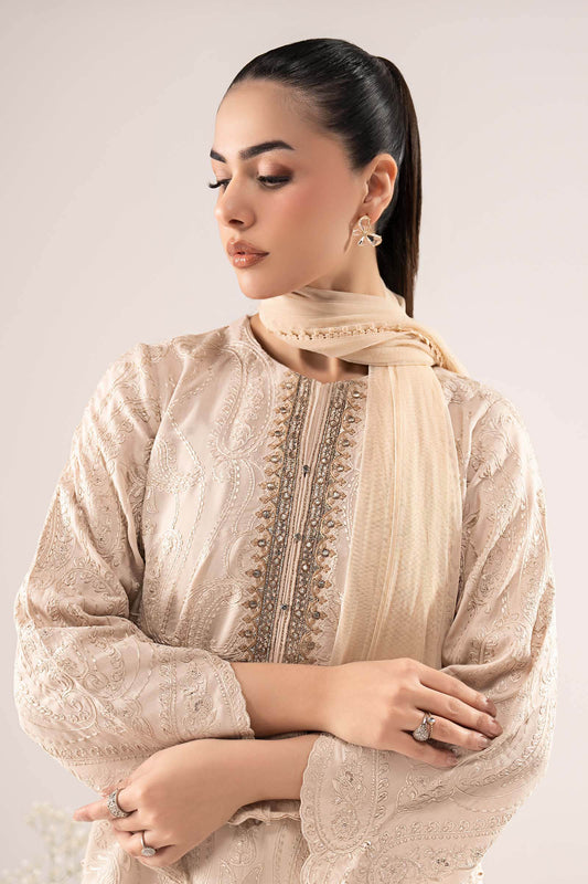 Maria B | Eid Collection 26 | 3 Piece Embroidered Raw Silk Suit
