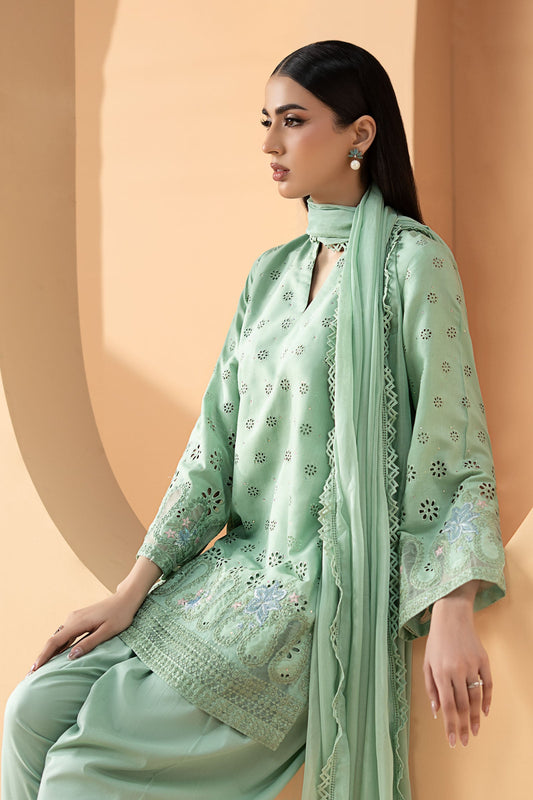 Maria B | Eid Collection 26 | 3 Piece Embroidered Pk Raw Silk Suit