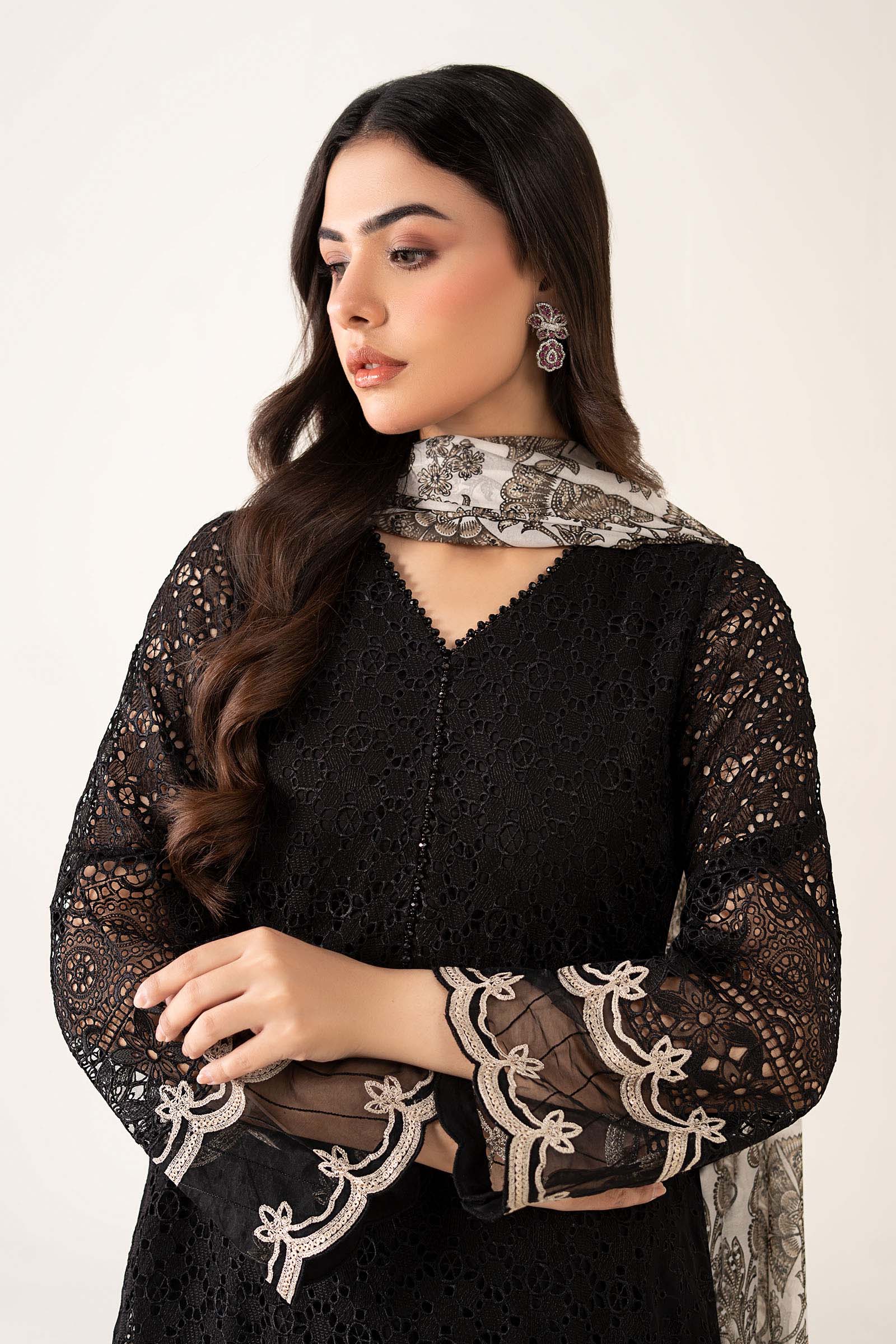 Maria B | Pre Fall Dresses | 3 Piece Embroidered Chiffon Suit BB