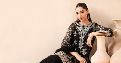 Maria B | Luxury Winter Pret 25 | DW-MN25-03-Black