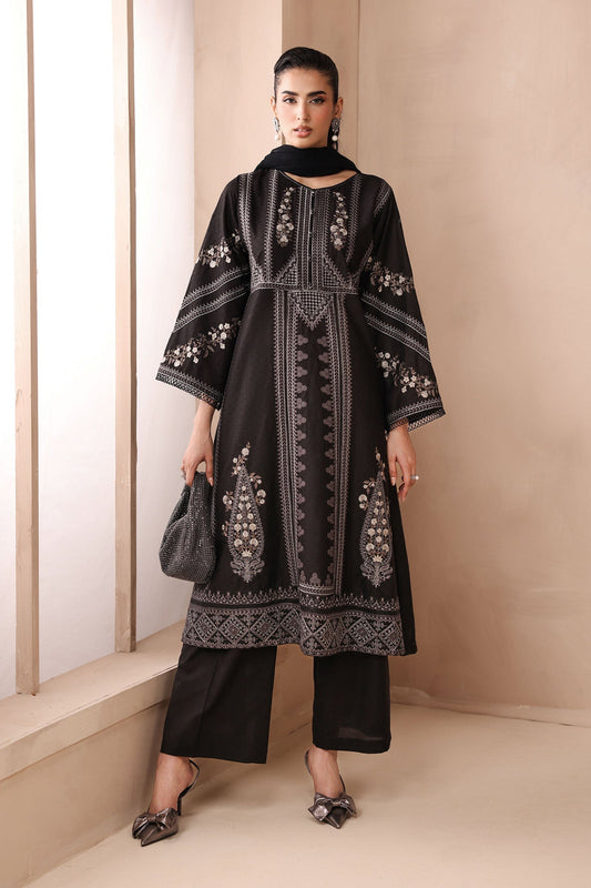 Maria B | Luxury Winter Pret 25 | DW-MN25-10-Black