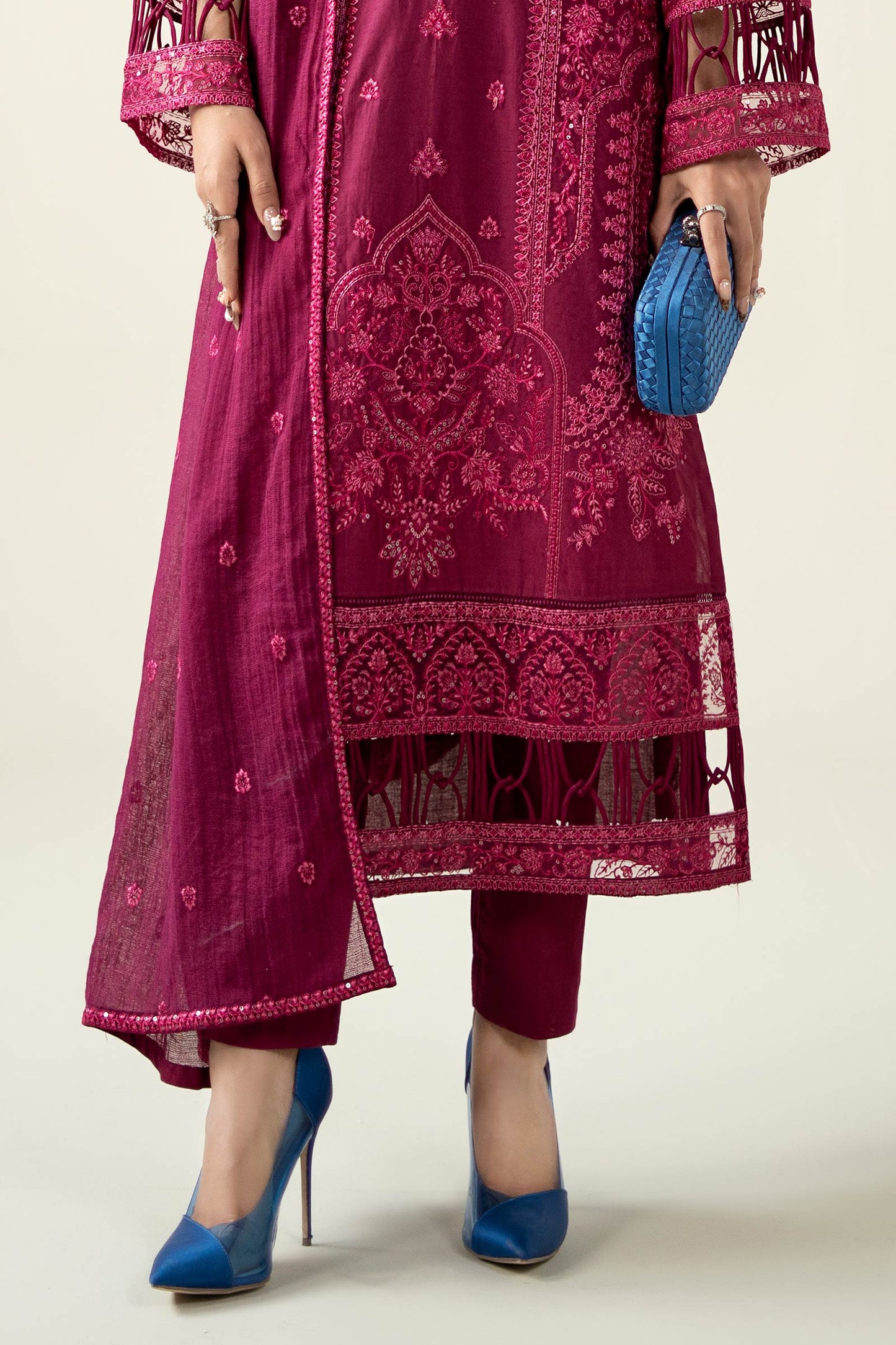 Maria B | Luxury Winter Pret 25 | DW-PF25-23-Magenta