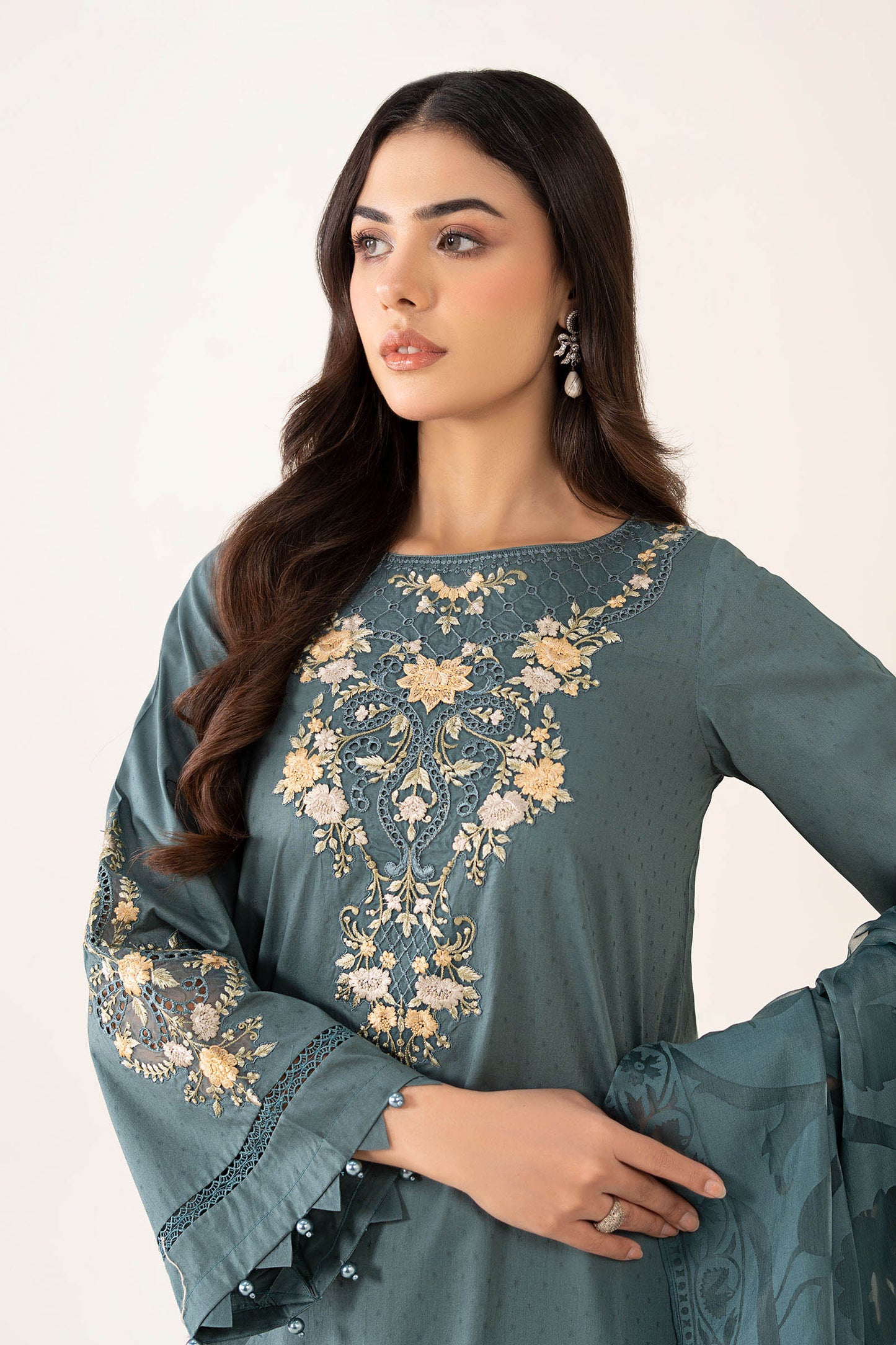 Maria B | Luxury Winter Pret 25 | DW-PF25-03-Tea