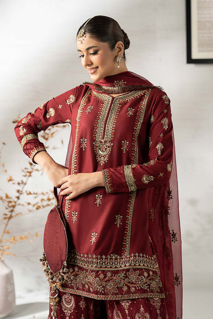 Maria B | Pre Fall 25 | DW-W24-25R1-Maroon