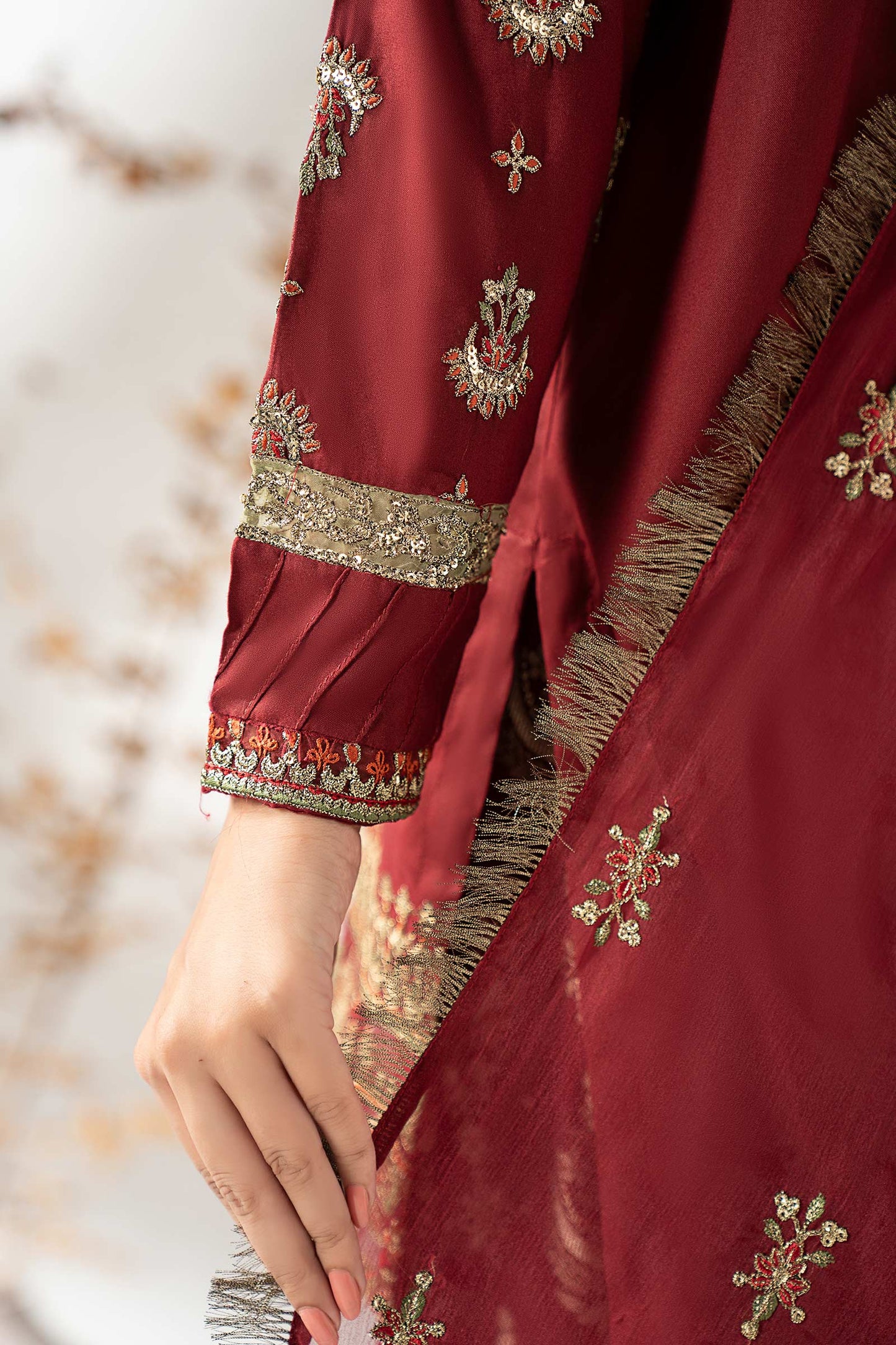 Maria B | Pre Fall 25 | DW-W24-25R1-Maroon