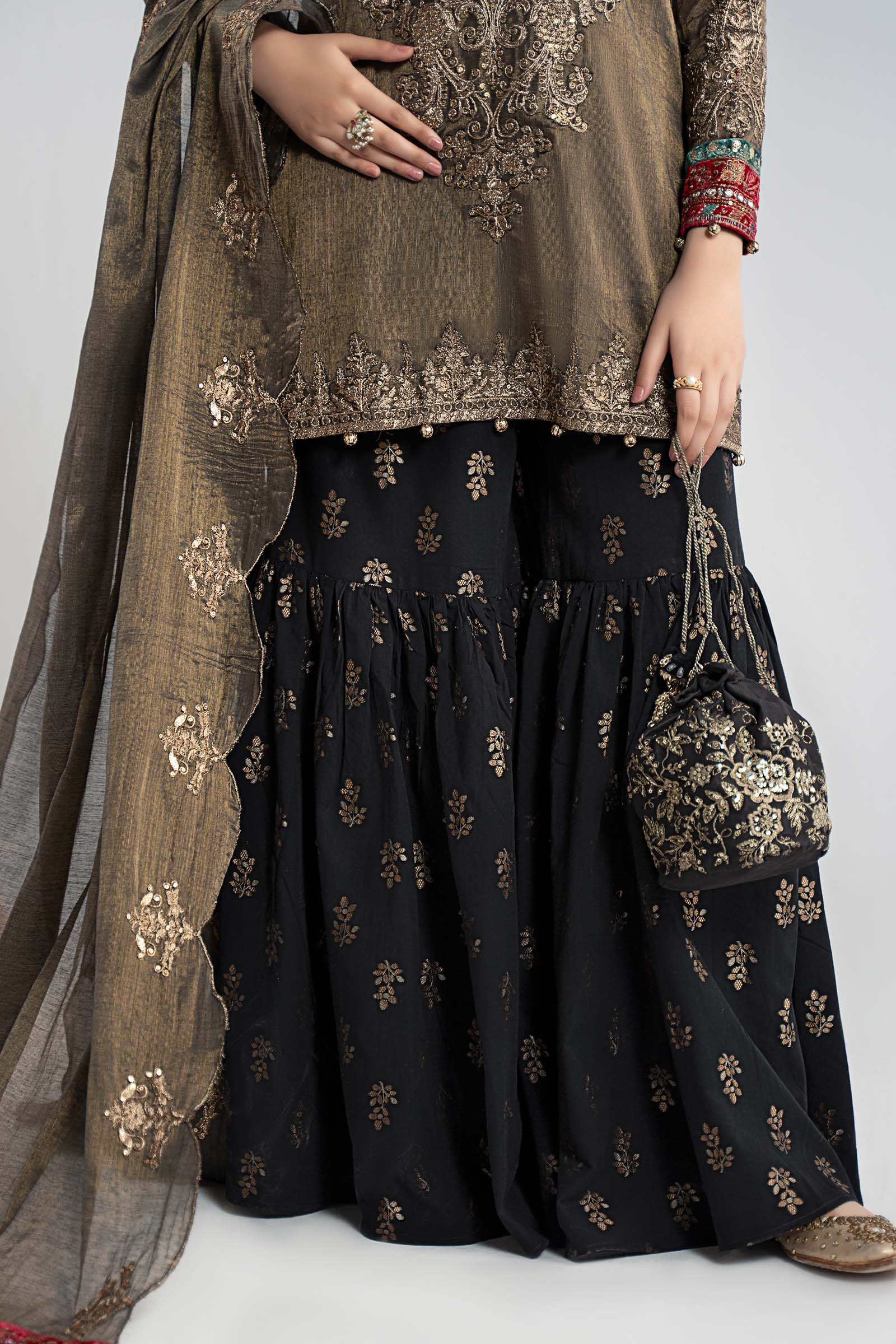 Maria B | Pre Fall Dresses | 3 Piece Embroidered Masoori Suit ZB