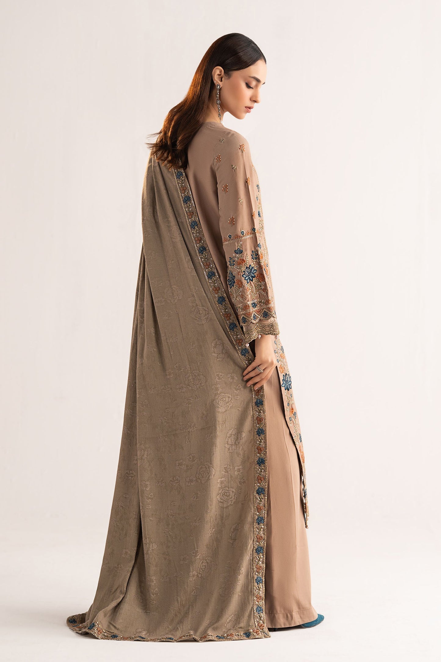 Maria B | Eid Collection 26 | 3 Piece Embroidered Linen Suit