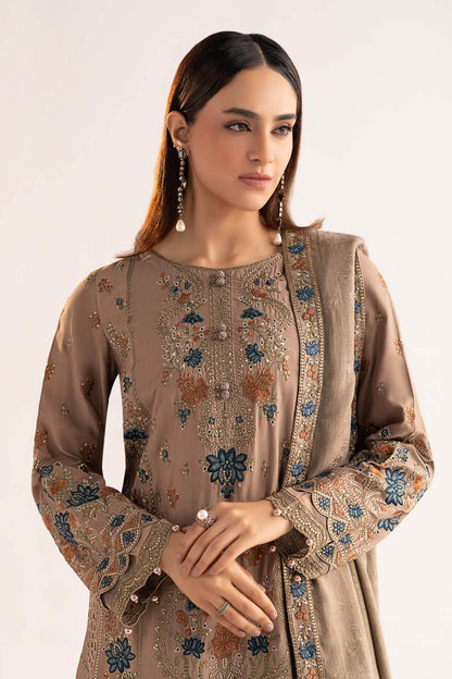 Maria B | Eid Collection 26 | 3 Piece Embroidered Linen Suit