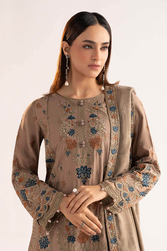 Maria B | Eid Collection 26 | 3 Piece Embroidered Linen Suit