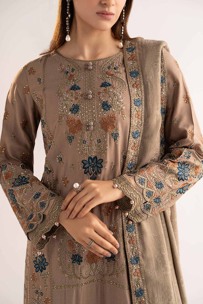 Maria B | Eid Collection 26 | 3 Piece Embroidered Linen Suit