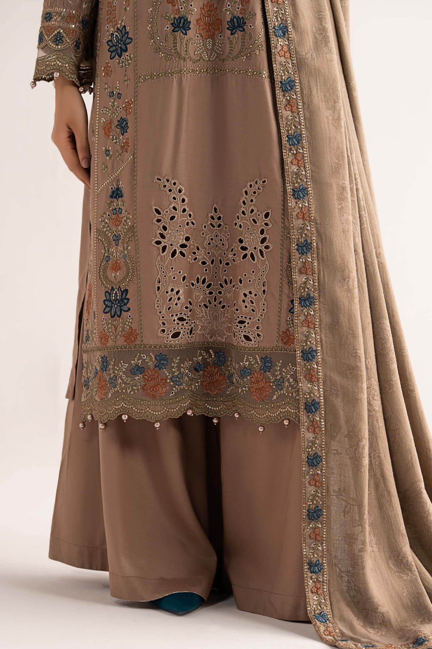 Maria B | Eid Collection 26 | 3 Piece Embroidered Linen Suit