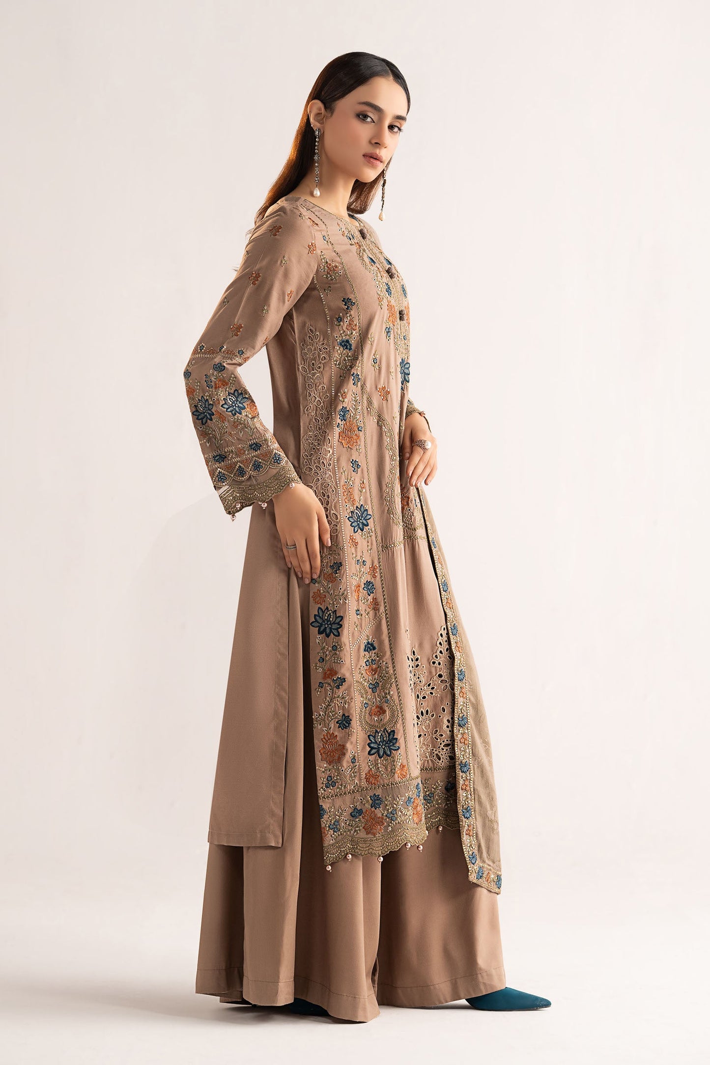 Maria B | Eid Collection 26 | 3 Piece Embroidered Linen Suit