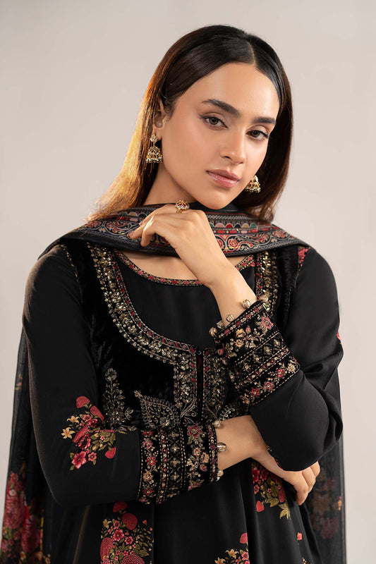 Maria B | Eid Collection 26 | 3 Piece Embroidered Linen Suit