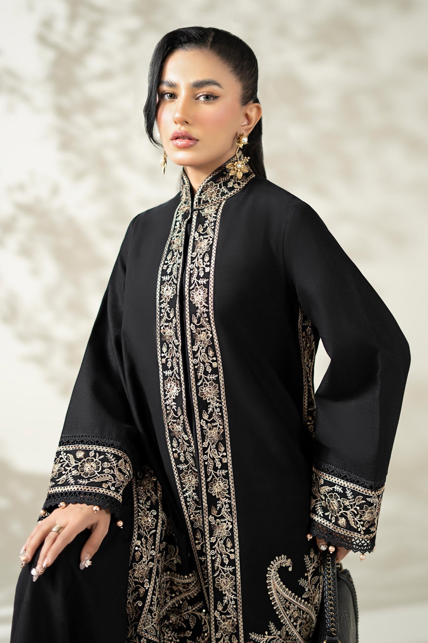 Maria B | Luxury Winter Pret 25 | DW-W25-49-Black