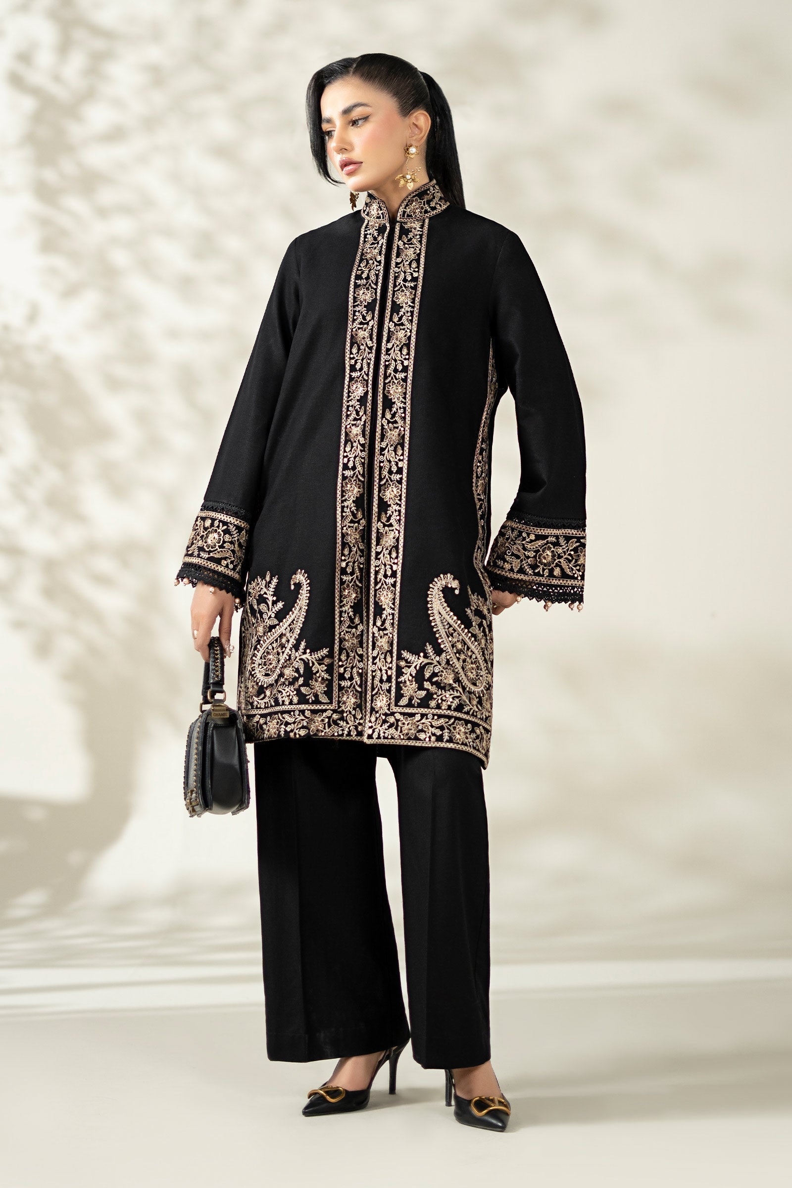 Maria B | Luxury Winter Pret 25 | DW-W25-49-Black