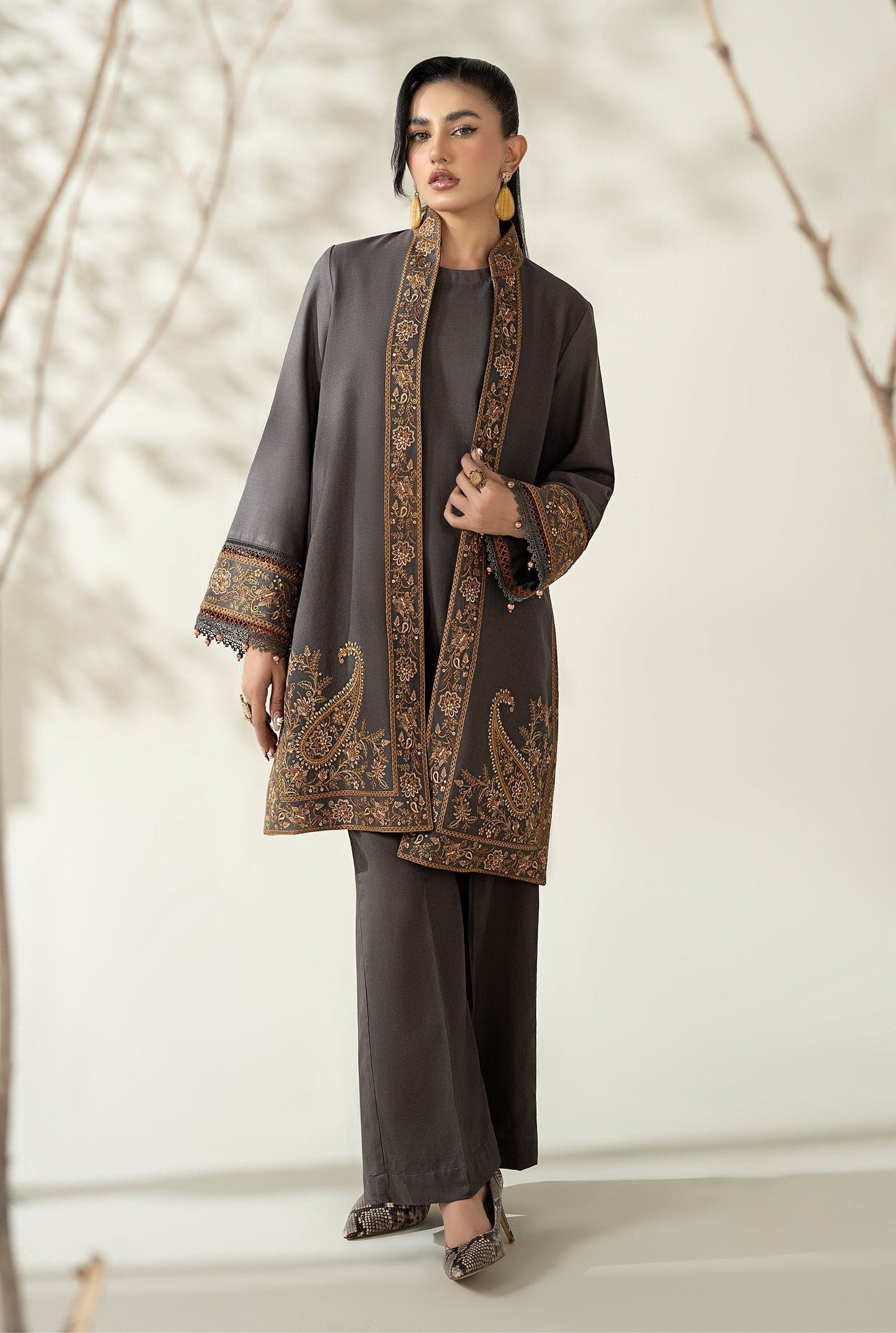 Maria B | Luxury Winter Pret 25 | DW-W25-49-Grey