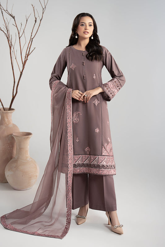 Maria B | Luxury Winter Pret 25 | DW-W25-54-Peachy Pink