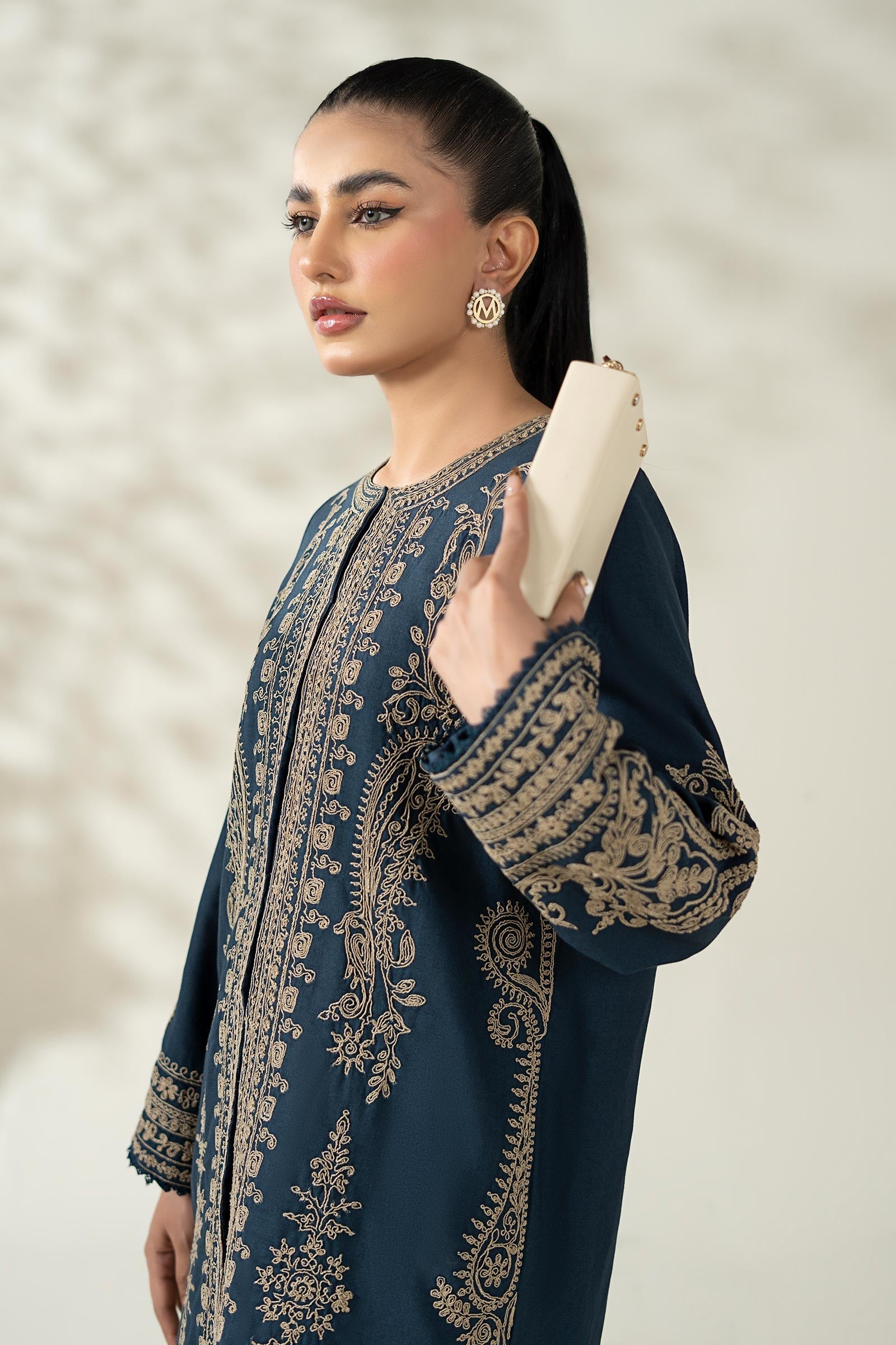 Maria B | Luxury Winter Pret 25 | DW-W25-58-Blue