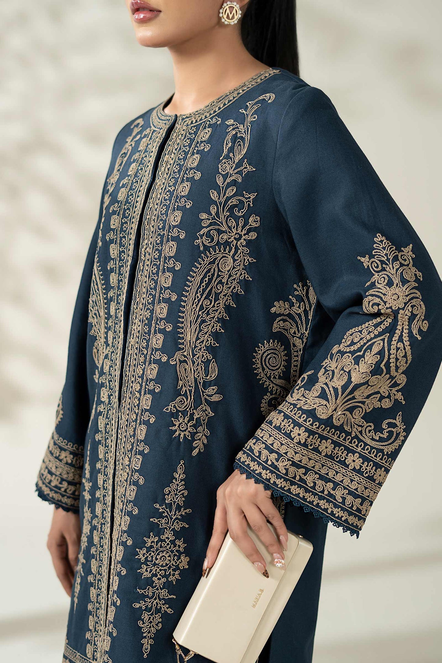 Maria B | Luxury Winter Pret 25 | DW-W25-58-Blue