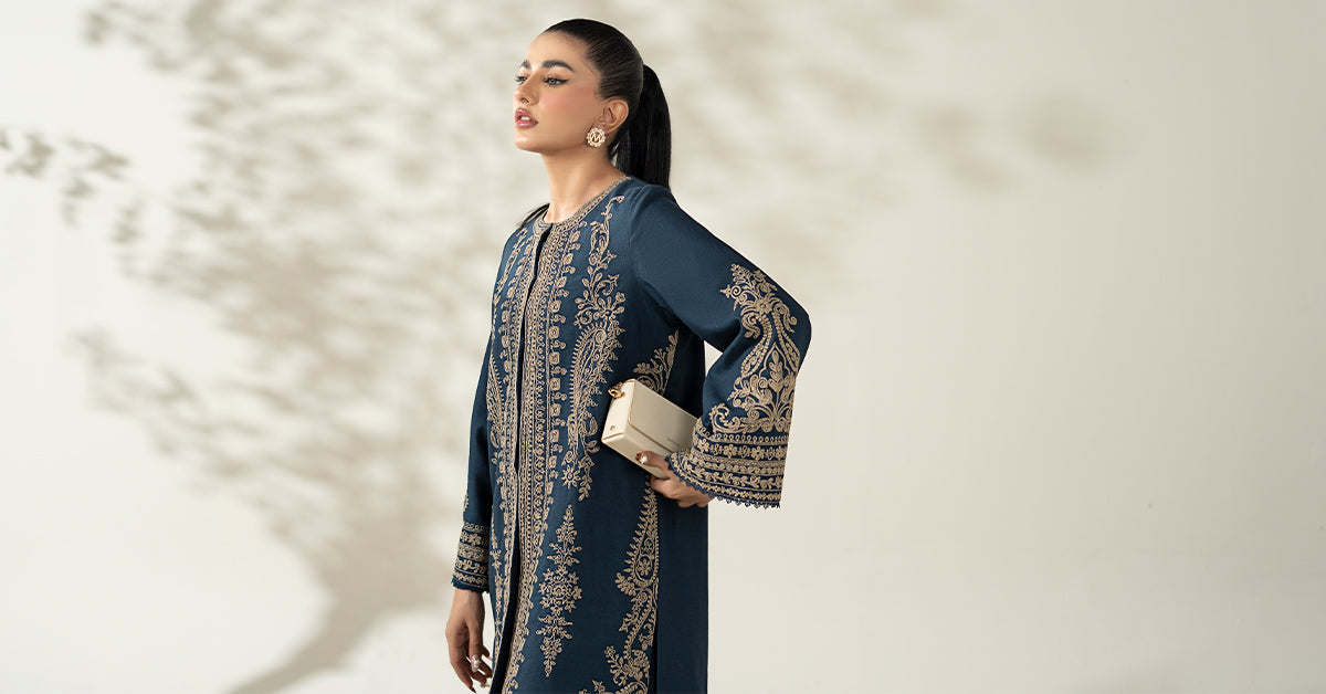 Maria B | Luxury Winter Pret 25 | DW-W25-58-Blue
