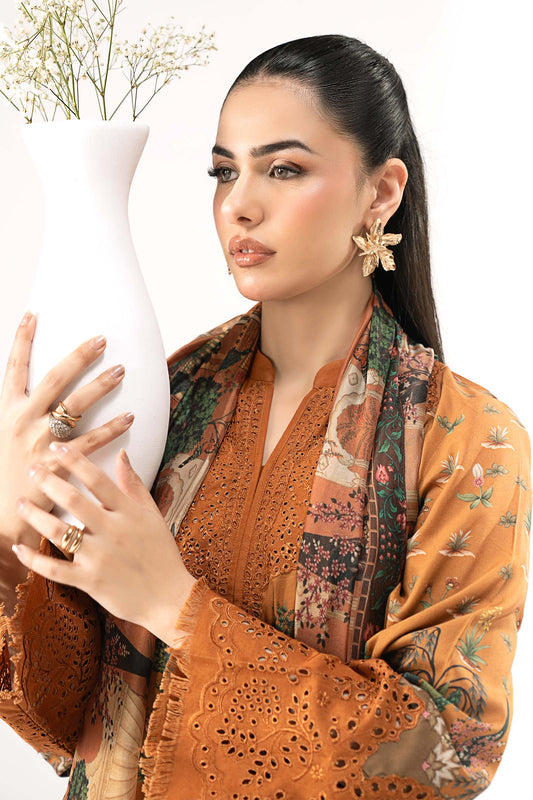 Maria B | Eid Collection 26 | 3 Piece Embroidered Linen Suit