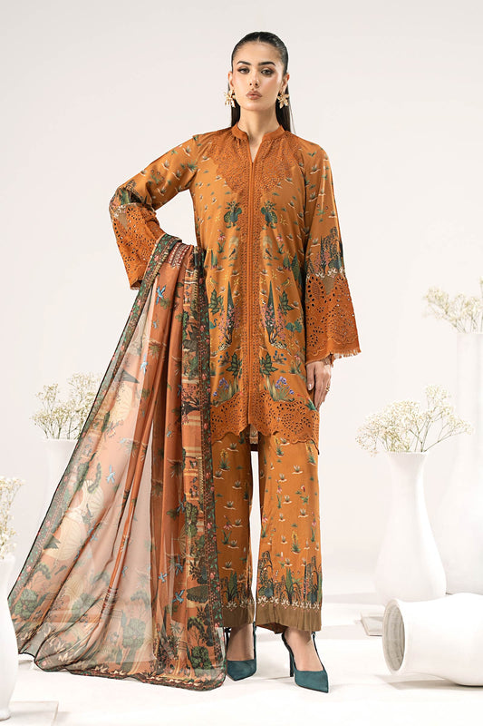 Maria B | Eid Collection 26 | 3 Piece Embroidered Linen Suit