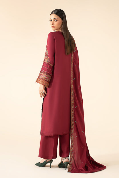 Maria B | Eid Collection 26 | 3 Piece Embroidered Linen Suit