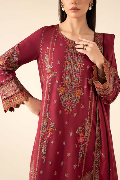 Maria B | Eid Collection 26 | 3 Piece Embroidered Linen Suit