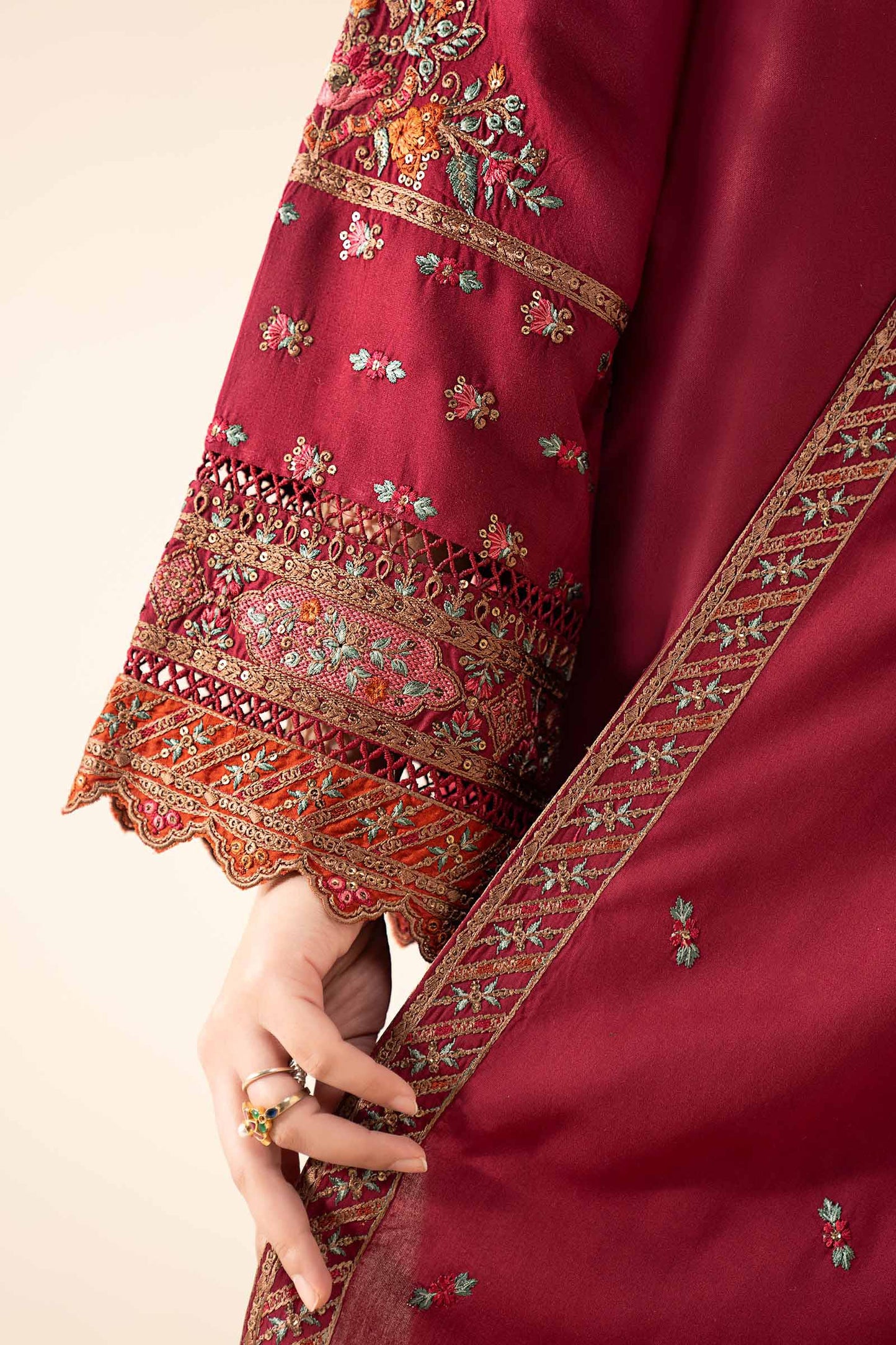 Maria B | Eid Collection 26 | 3 Piece Embroidered Linen Suit