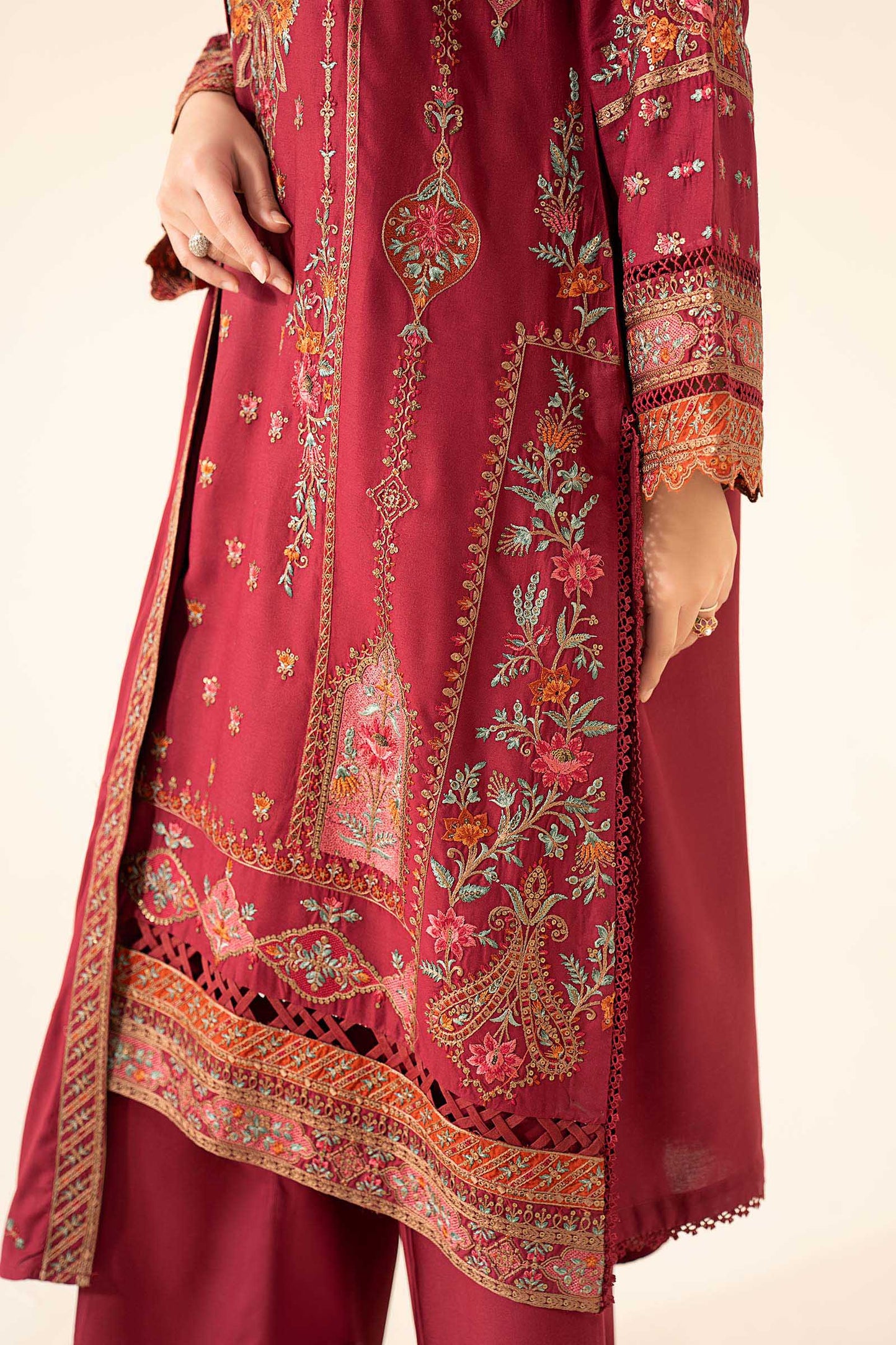 Maria B | Eid Collection 26 | 3 Piece Embroidered Linen Suit