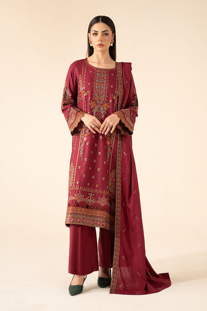 Maria B | Eid Collection 26 | 3 Piece Embroidered Linen Suit