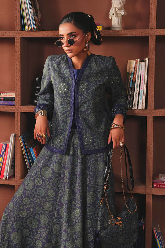 Maria B | Eid Collection 26 | Embroidered Pk Raw Silk Skirt Set