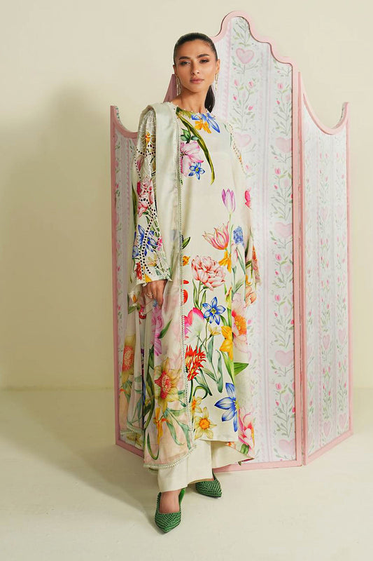 Maria B | Eid Collection 26 | 3 Piece Embroidered Raw Silk Suit