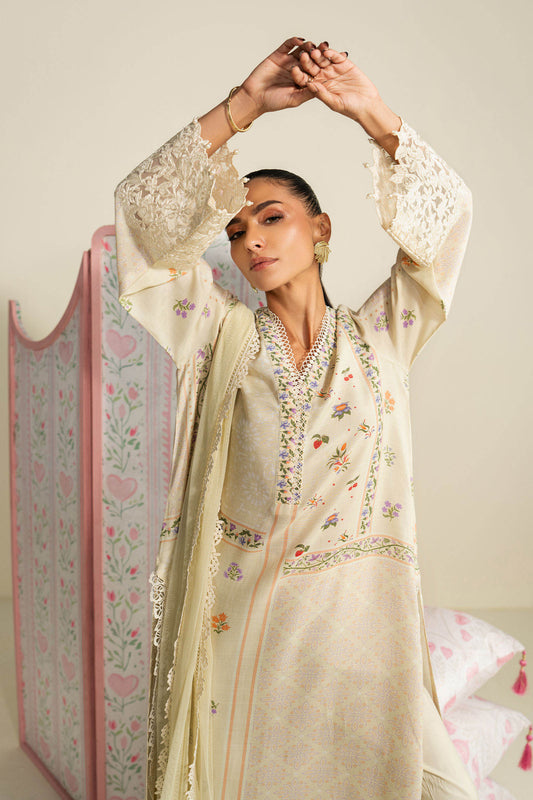 Maria B | Eid Collection 26 | 3 Piece Embroidered Raw Silk Suit