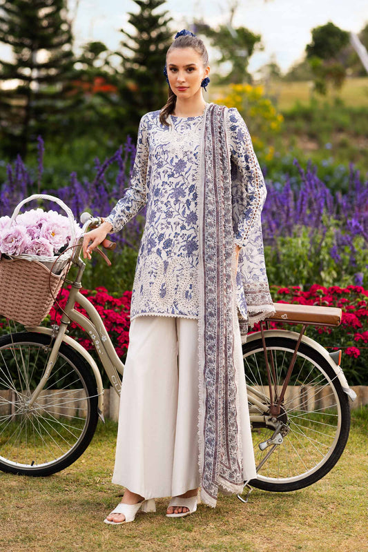 Maria B | Eid Collection 26 | 3 Piece Embroidered Raw Silk Suit