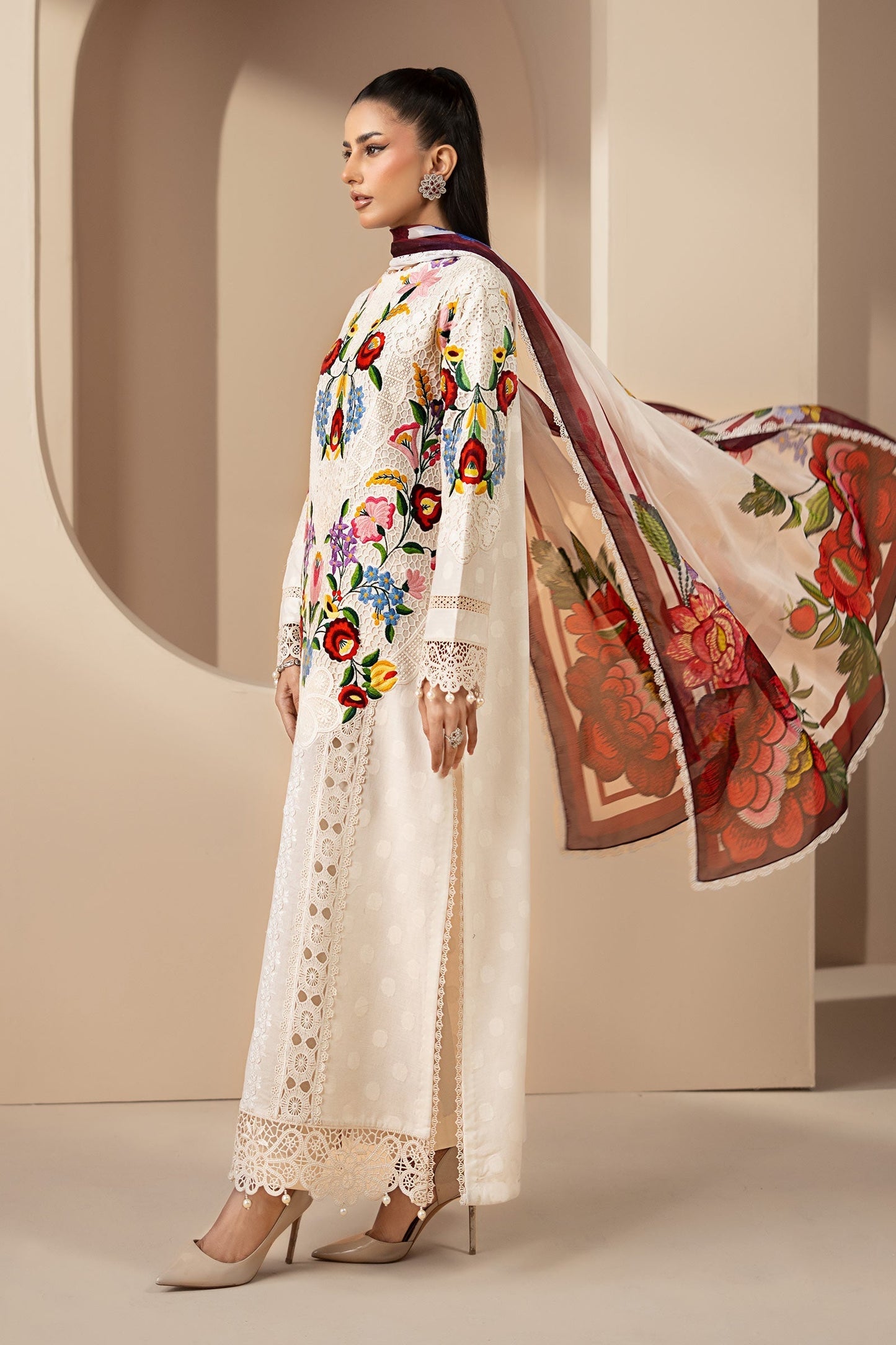 Maria B | Eid Collection 26 | 3 Piece Embroidered Jacquard Lawn Suit