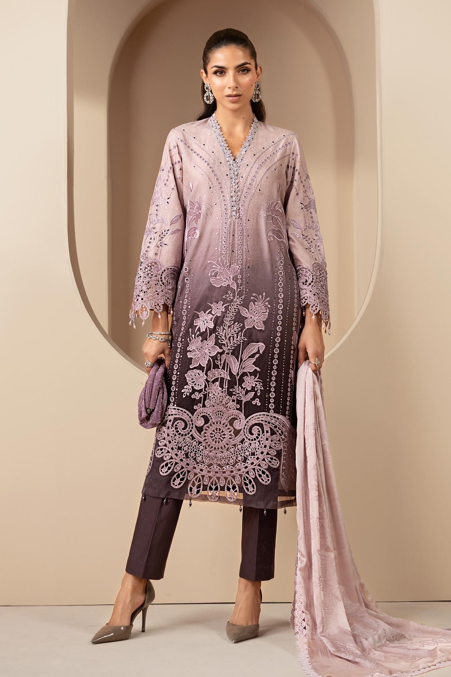 Maria B | Eid Collection 26 | 3 Piece Embroidered Jacquard Lawn Suit