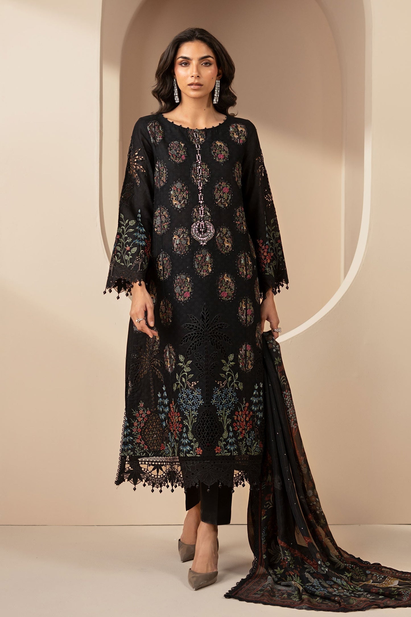 Maria B | Eid Collection 26 | 3 Piece Embroidered Jacquard Lawn Suit