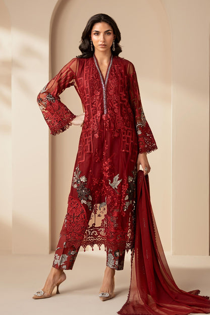 Maria B | Eid Collection 26 | 3 Piece Embroidered Net Suit