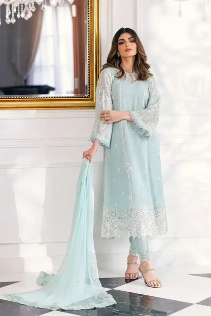 Azure | Embroidered Ensembles 23 | Daisy Charm - House Of Anaya