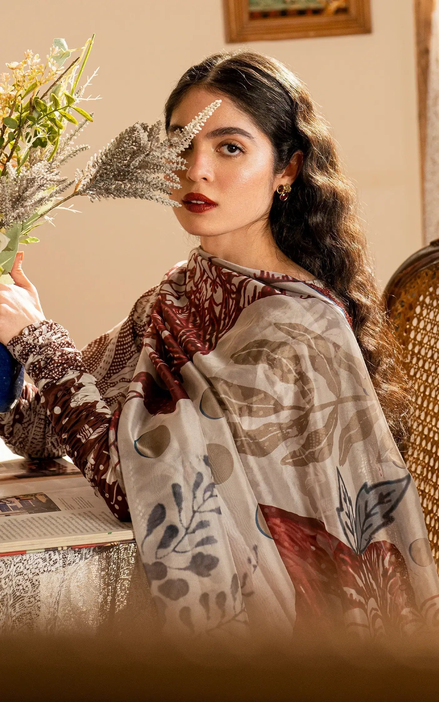 Asifa and Nabeel | Meraki Vintage 25 | Darcheeni (MVL25-07) - House Of Anaya