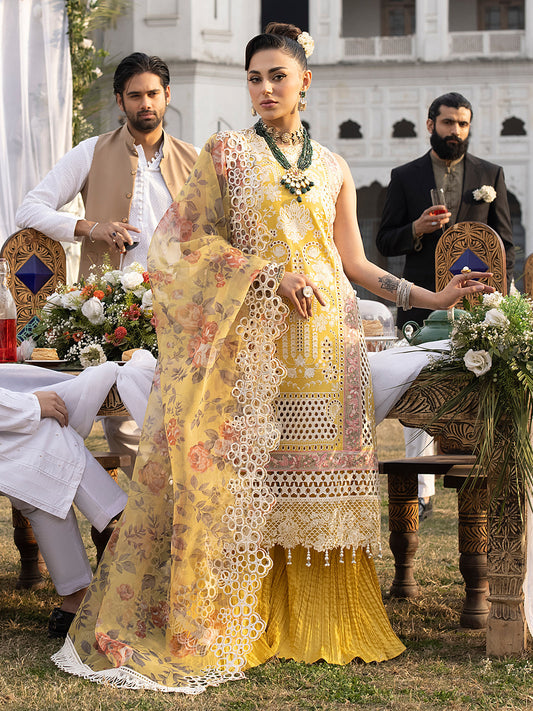 Mahnur | Mahrukh Luxury Lawn 24 | DELIA - House Of Anaya