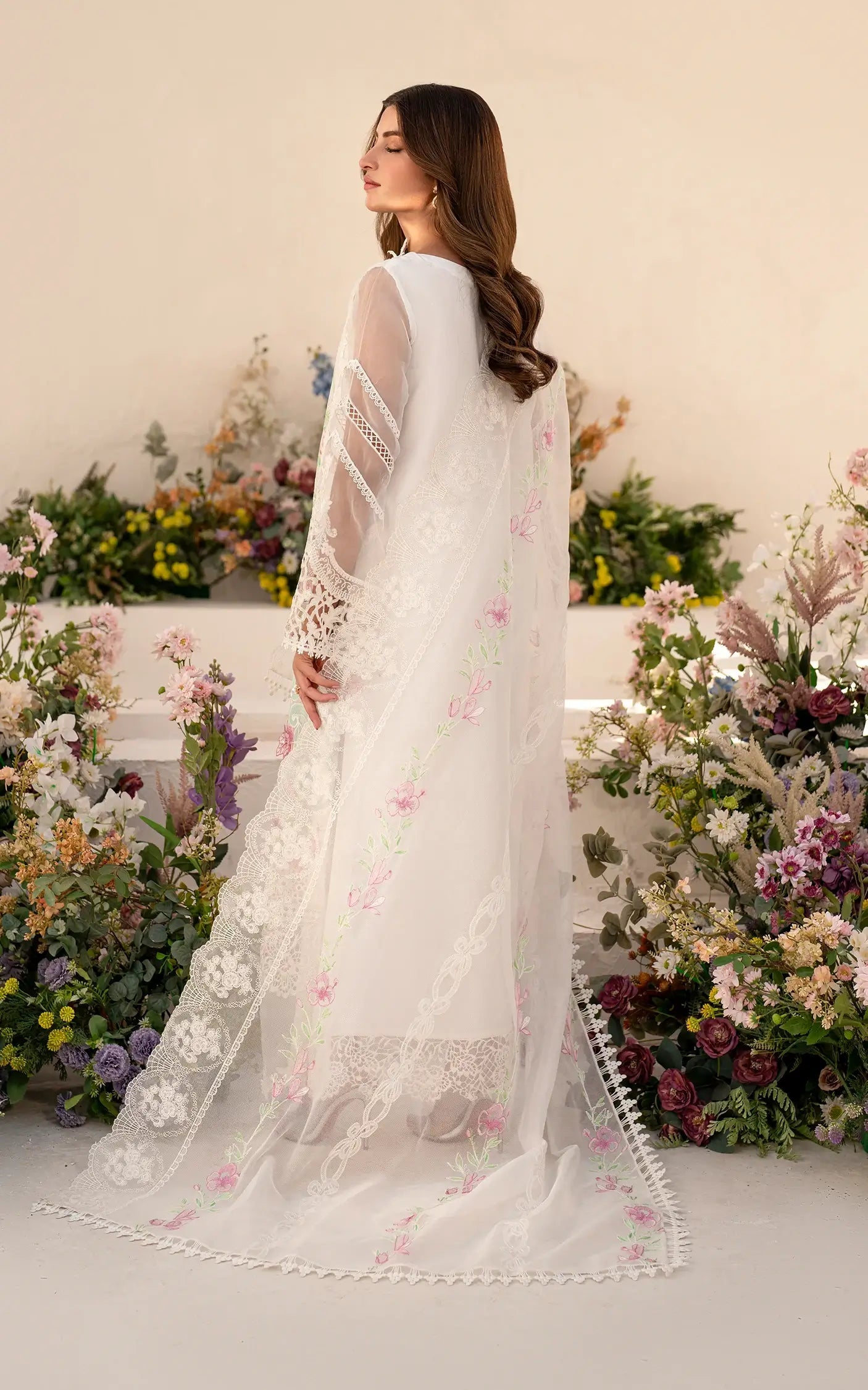 Asifa and Nabeel | Azalia Summer 25 | Dove (AZL25-03) - House Of Anaya