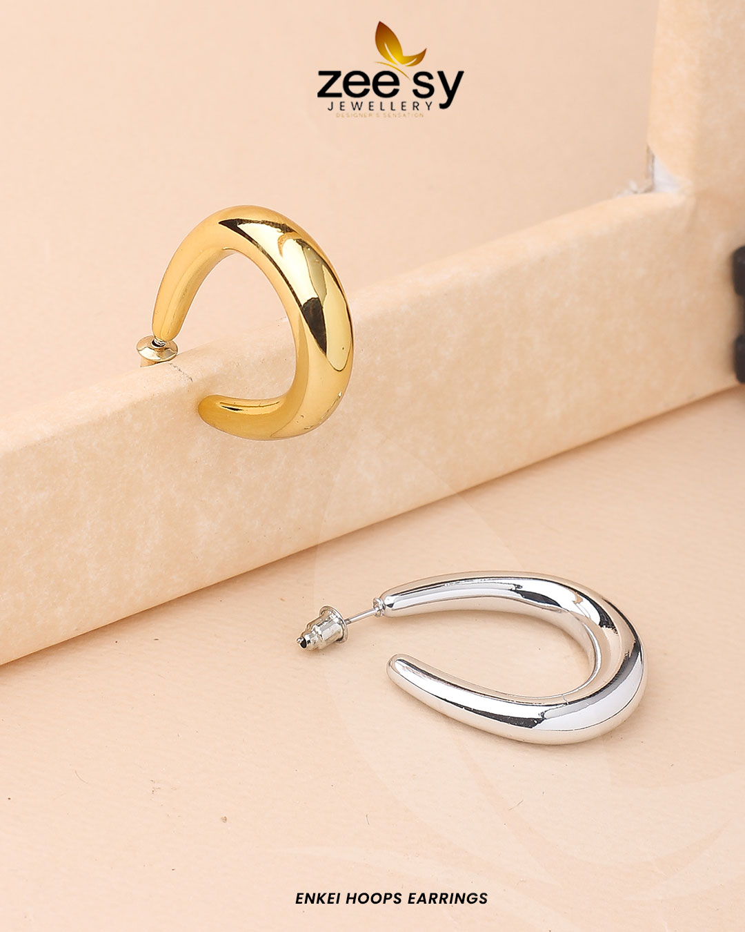 Enkei Hoops Earrings - Libasekhas