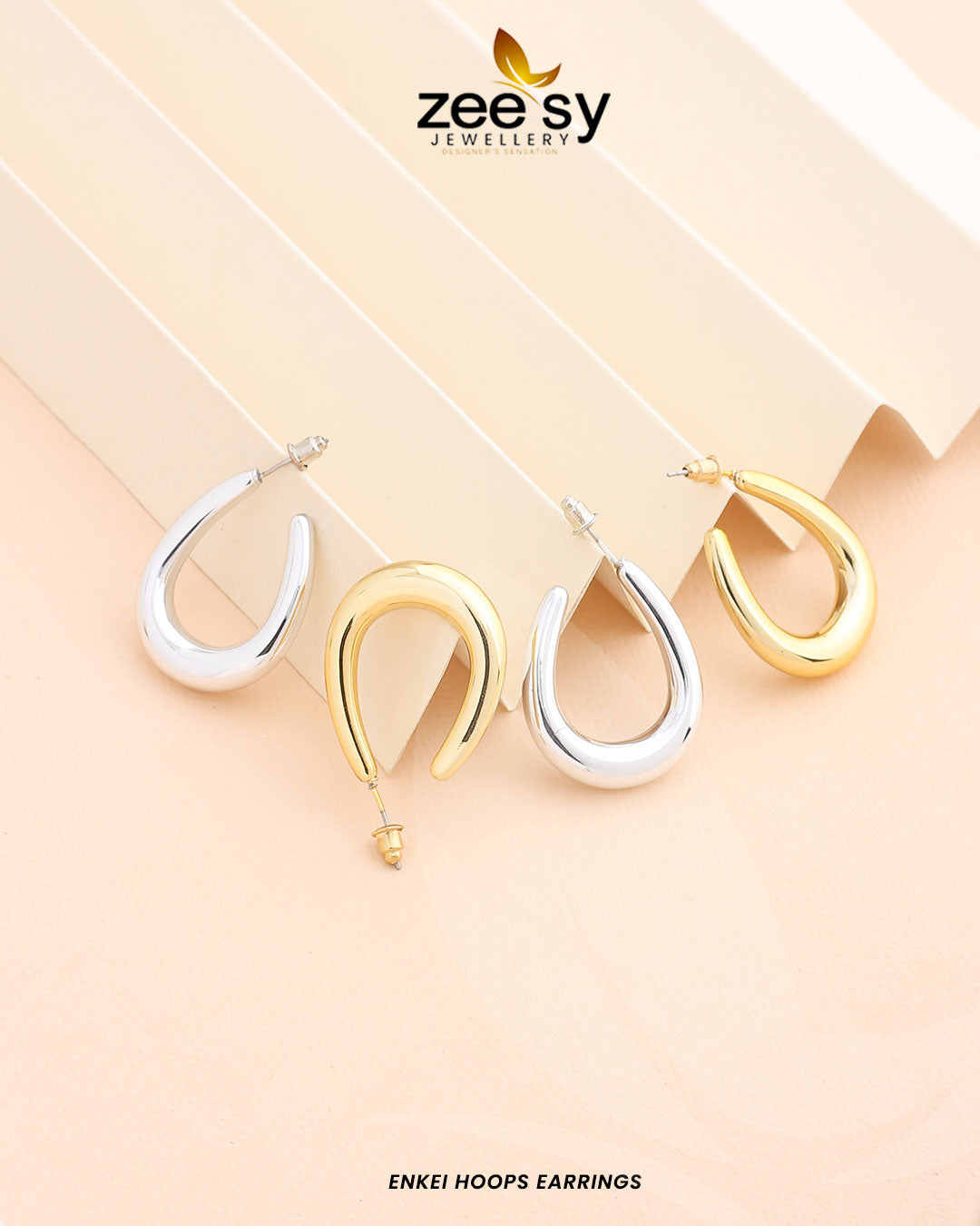 Enkei Hoops Earrings - Libasekhas