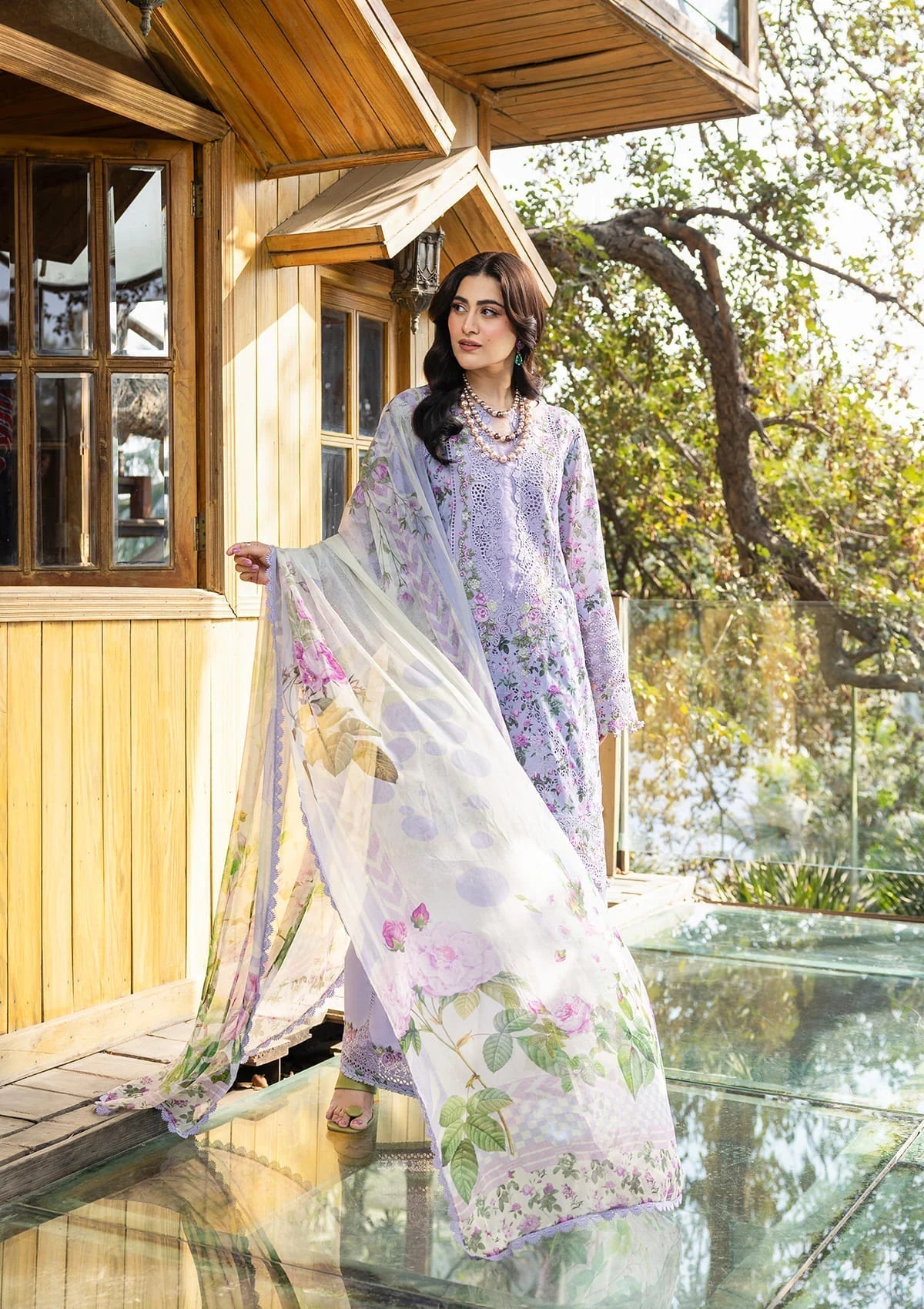 Elaf Premium | Chikankari Prints 26 | ERC-6B IRIS