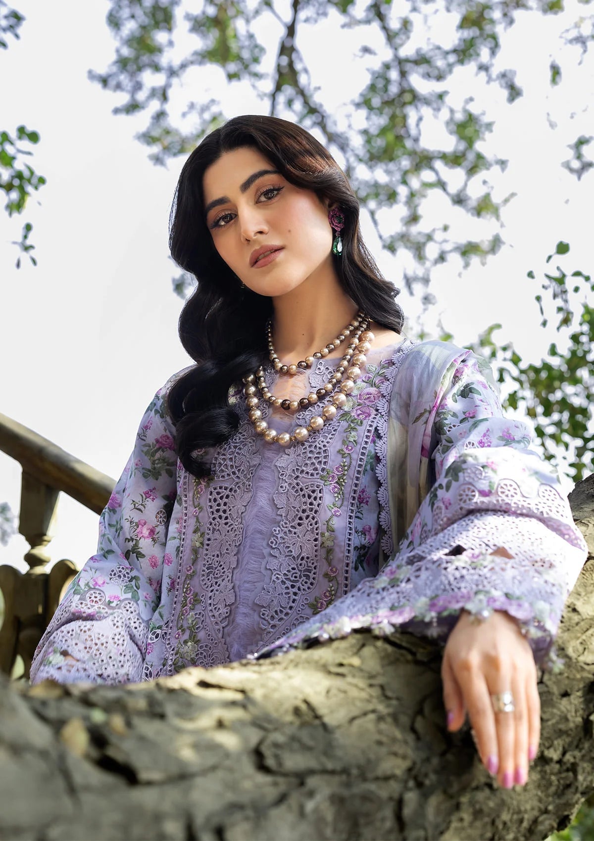 Elaf Premium | Chikankari Prints 26 | ERC-6B IRIS