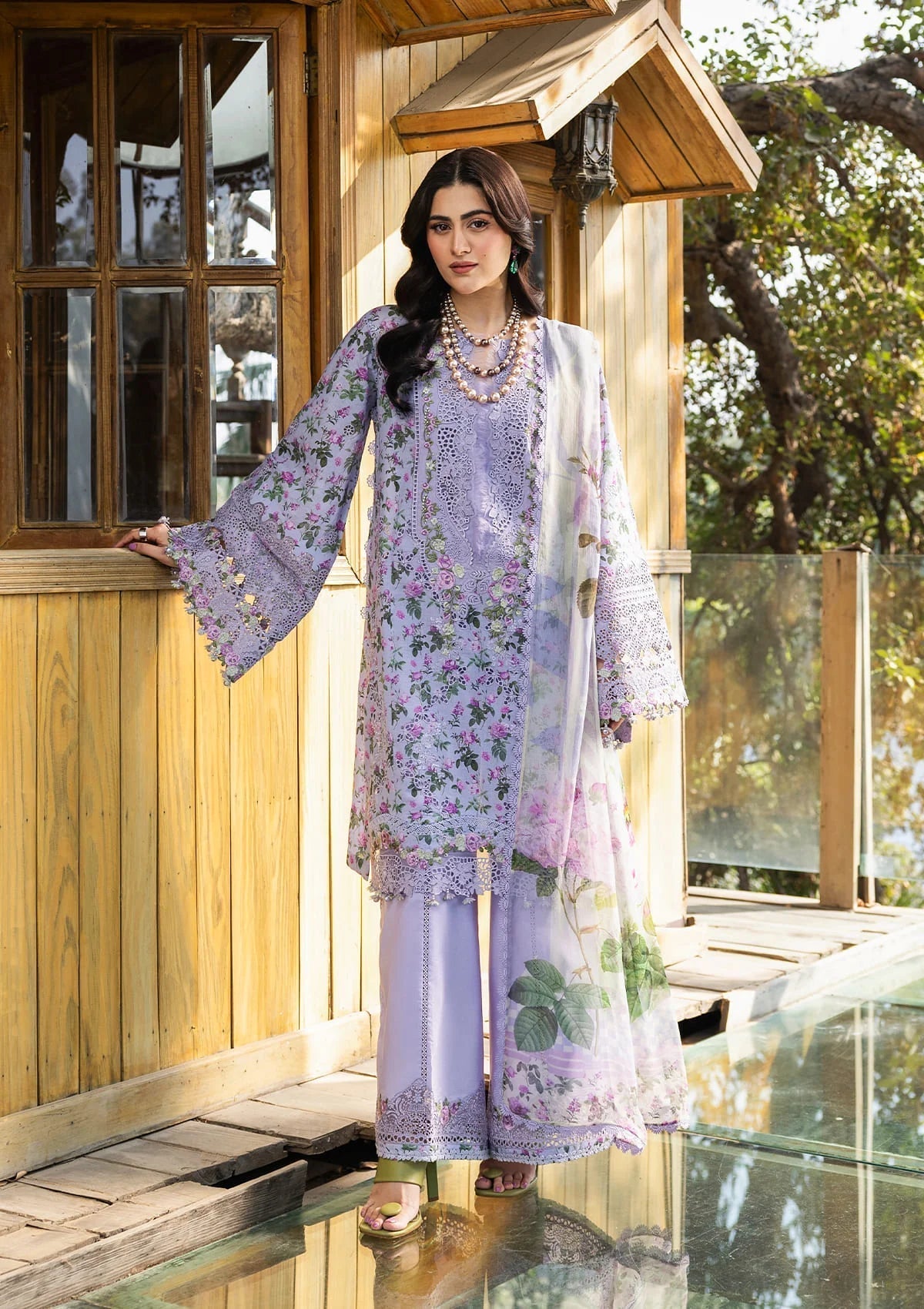 Elaf Premium | Chikankari Prints 26 | ERC-6B IRIS