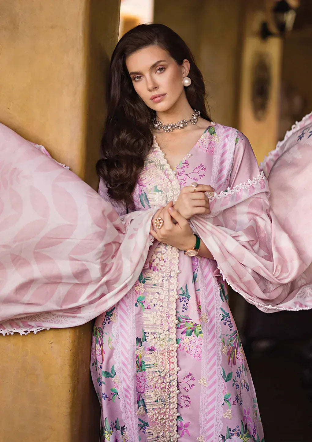 Elaf Premium | Print Chikankari 24 | ECT-04B DELPHINE - House Of Anaya